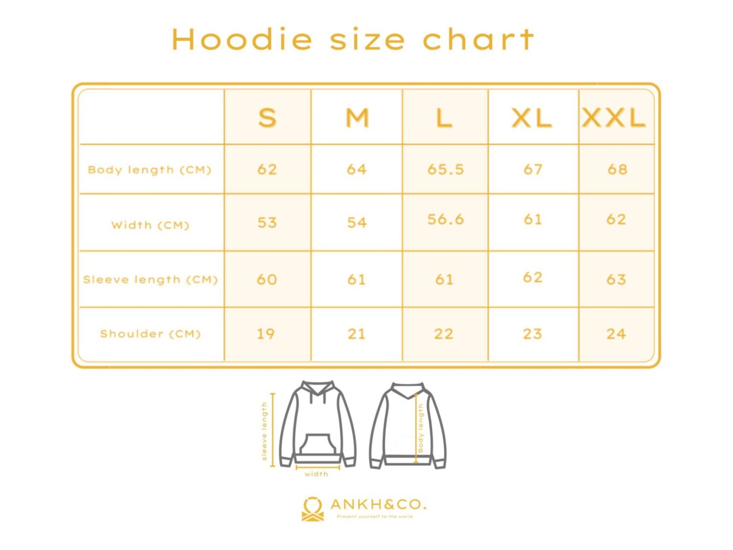 Ankhandco Size Chart