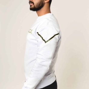 Loose Fit Sweat Shirt - White