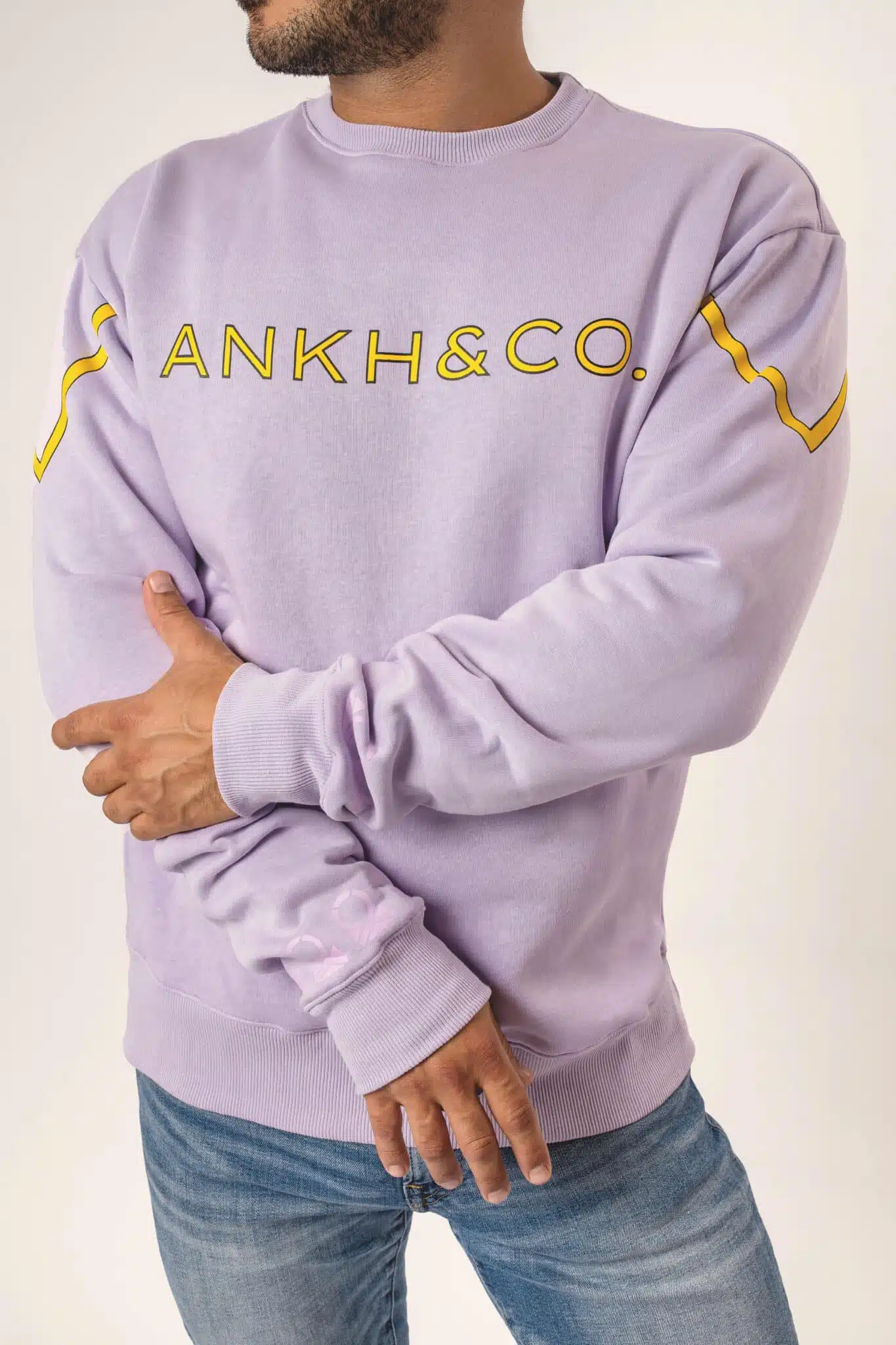 Loose Fit Sweat Shirt - Lilac - Image 2