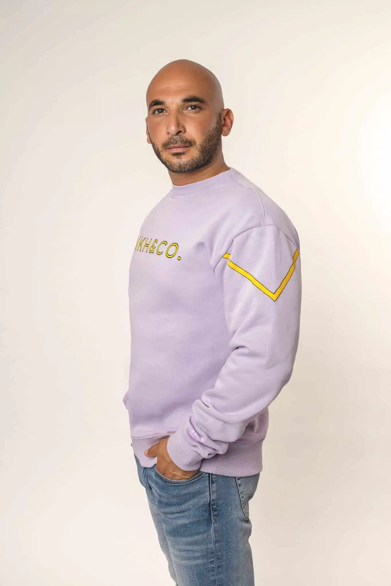 Loose Fit Sweat Shirt - Lilac - Image 3