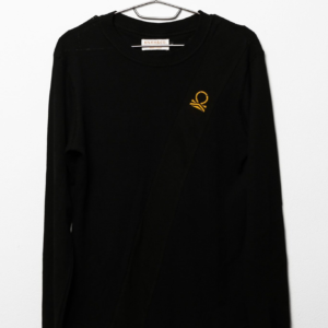 Relaxed fit Textured Thermal T-shirt with diagonal front Patch