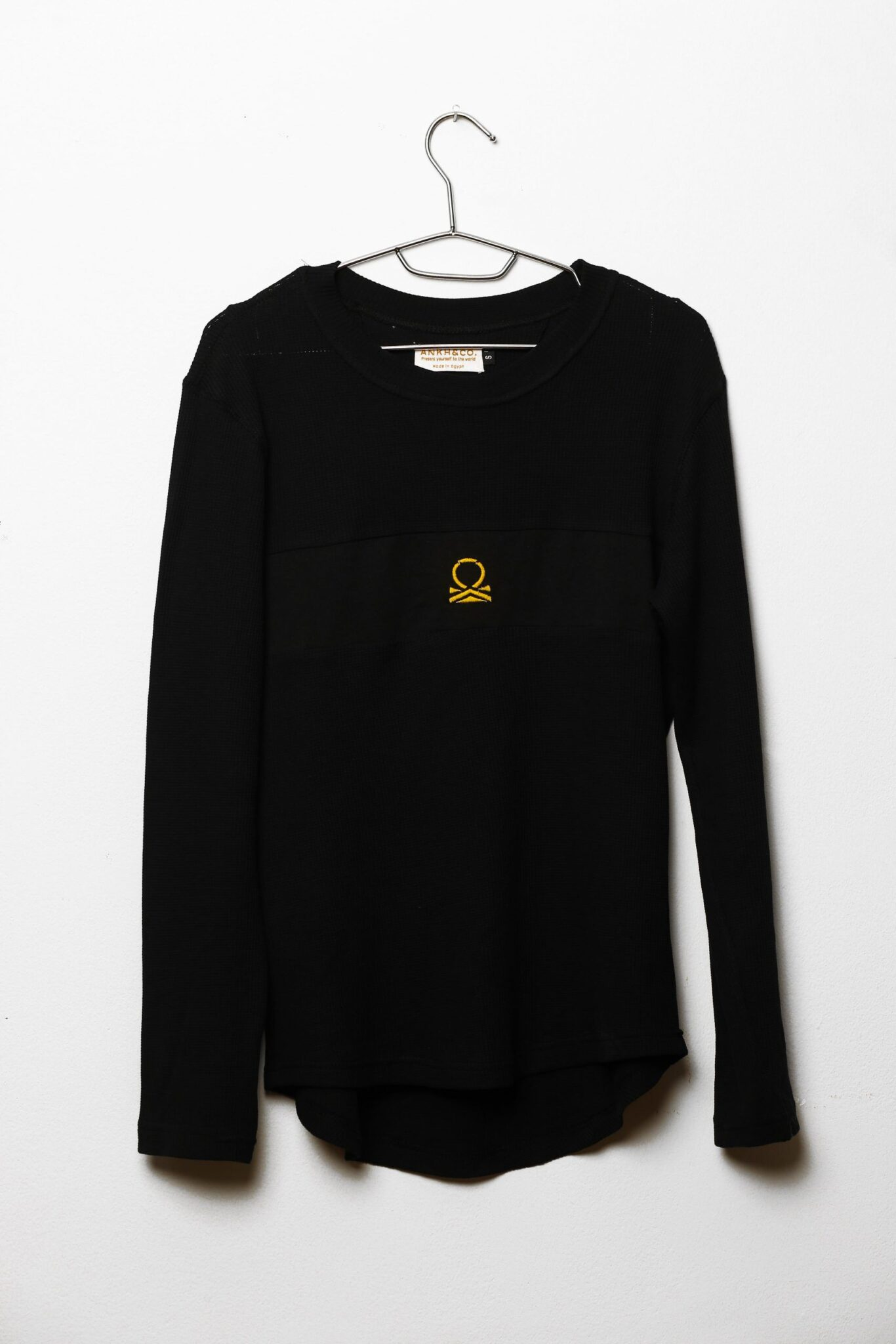 Relaxed fit Textured Thermal T-shirt with horizontal front Patch