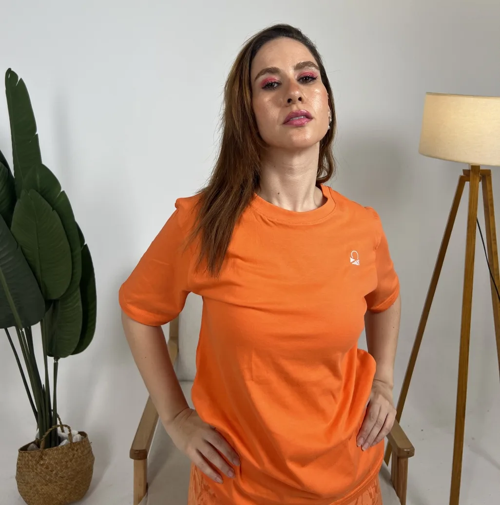 Ankh and Co. Embroidered Standard Fit - Orange